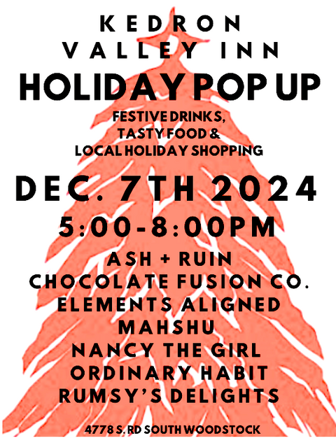 Kedron Valley Inn Holiday Pop Up Shop!